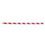 Tablecraft Products Straw, 7.75", Red/White, Striped, Paper, Wrapped, Sold Per Case (500/Pack) Tablecraft 700125