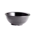 Tablecraft Products Ramekin, 2 OZ, Melamine, Black, Fluted, Ribbed,  TABLECRAFT RAM2RBK