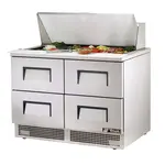 True TFP-48-18M-D-4 Refrigerated Counter, Mega Top Sandwich / Salad Un