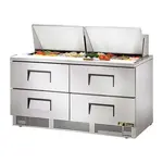 True TFP-64-24M-D-4 Refrigerated Counter, Mega Top Sandwich / Salad Un