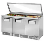 True TFP-72-30M-FGLID Refrigerated Counter, Mega Top Sandwich / Salad Un