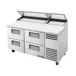 True TPP-AT-67D-4-HC Refrigerated Counter, Pizza Prep Table