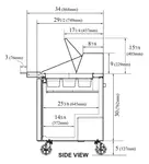 Turbo Air MST-60-24-N Refrigerated Counter, Mega Top Sandwich / Salad Un