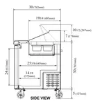 Turbo Air MST-60-N Refrigerated Counter, Sandwich / Salad Unit