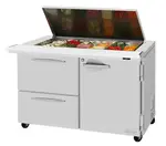 Turbo Air PST-48-18-D2R(L)-N-FL Refrigerated Counter, Mega Top Sandwich / Salad Unit