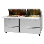 Turbo Air PST-72-30-D4-N Refrigerated Counter, Mega Top Sandwich / Salad Un