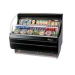 Turbo Air Merchandiser, 8.9 Cu. Ft, Black, Horizontal, Slim-Line, Turbo Air TOM-50SB-N