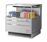 Turbo Air TOM-36L-UF-S-1S-N Merchandiser, Open Refrigerated Display