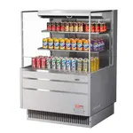 Turbo Air TOM-36L-UF-S-3S-N Merchandiser, Open Refrigerated Display