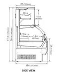 Turbo Air TOM-W-40SB-UF-N Merchandiser, Open Refrigerated Display