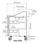 Turbo Air TST-28SD-D2-N Refrigerated Counter, Sandwich / Salad Unit