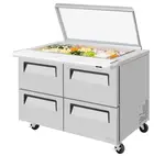 Turbo Air TST-48SD-18-D4-N-GL Refrigerated Counter, Mega Top Sandwich / Salad Unit