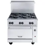 Vulcan 36C-6BN Range, 36" Restaurant, Gas