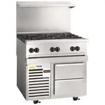 Vulcan 36R-6B Range, 36" Restaurant, Gas