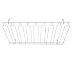 Winco GHC-1836 Glass Rack, Hanging