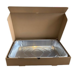 WINSIGHT INTERNATIONAL/VERDE Catering Box, Plain, 11" X 13" X 3.25", 1/2 Size, Kraft E Flute, (25/case) CB1113325