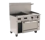 Wolf C48S-4B24G Range, 48" Restaurant, Gas